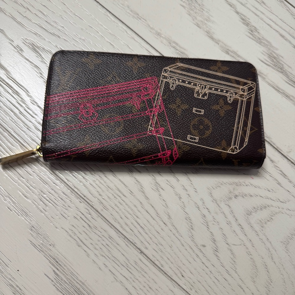Louis Vuitton Brown and Blue Wallet - Picture 2 of 11